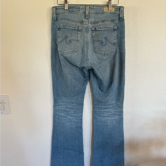 AG Jeans Raw Hem Light Wash Flare Leg Jeans, Size 27 - Picture 4 of 5